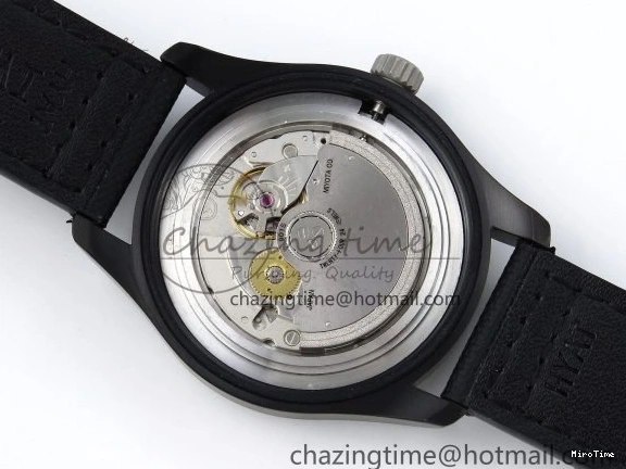 MIROTIME 0101 Pilot Black Ace BLSF 1:1 Best Edition White Lume Dial on Black Nylon Strap MIYOTA OnTrend 7021